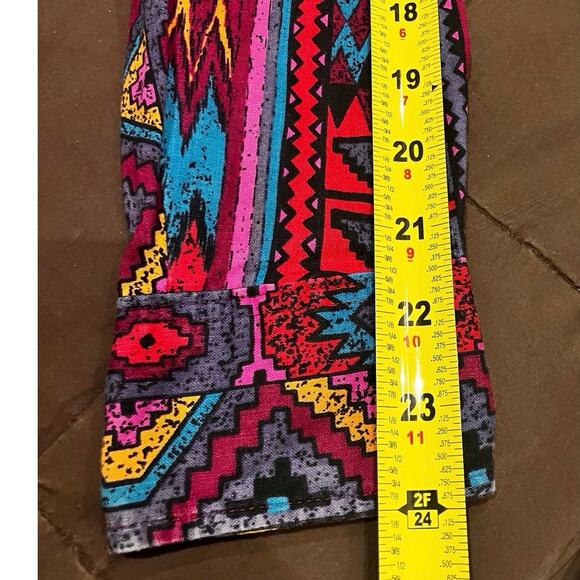 VTG Wrangler 15.5 34 Western Shirt Aztec Cowboy Cut X Long Tails Rodeo Southwest - Picture 7 of 7